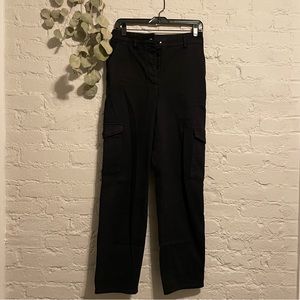 Aritzia Wilfred Black Modern Cargo Pants